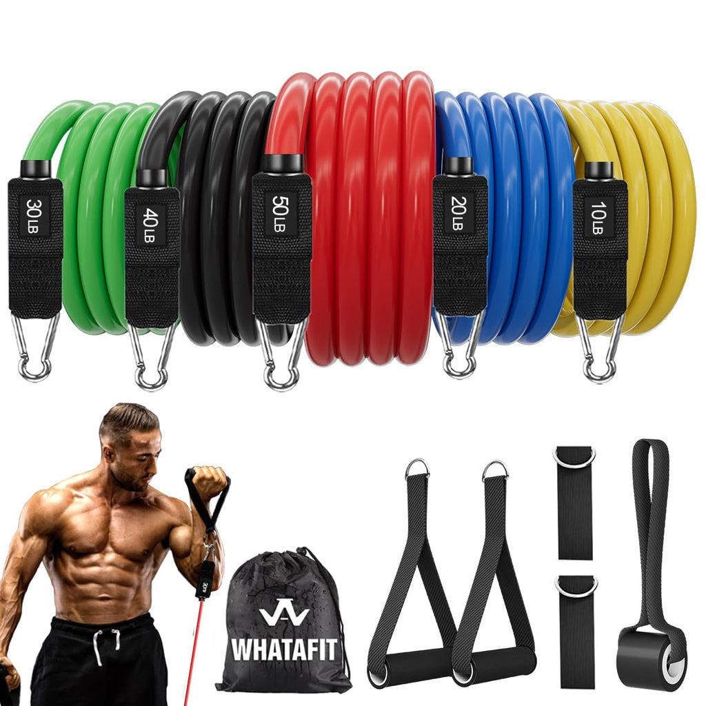 WHATAFIT Resistance Bands Set with Handles
