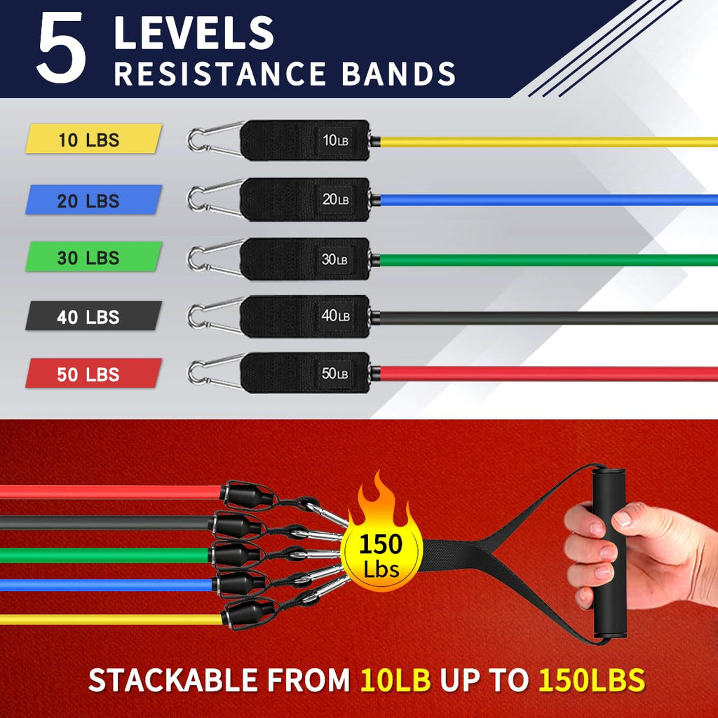 WHATAFIT Resistance Bands Set with Handles