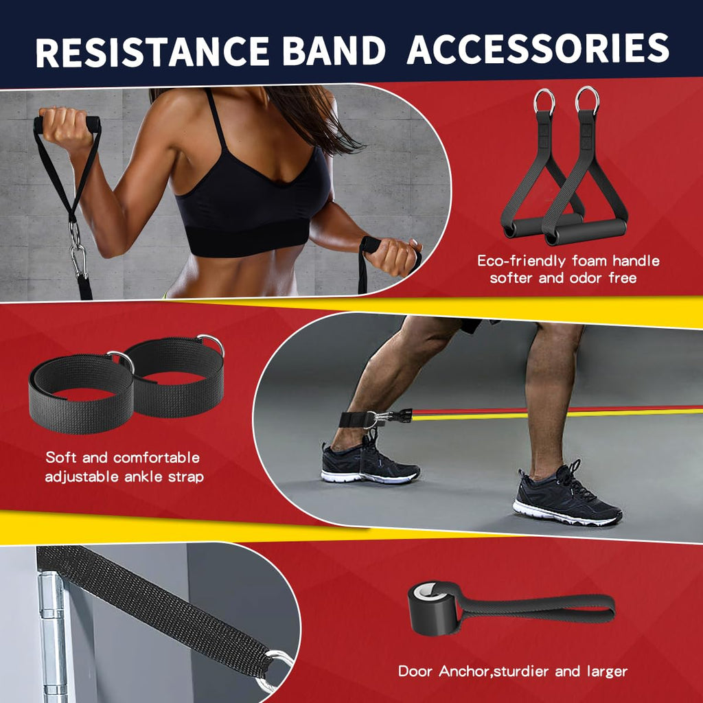 WHATAFIT Resistance Bands Set with Handles